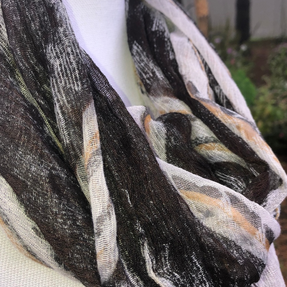 Infinity scarf Multi- Neutral Colored - Picture 2 of 4